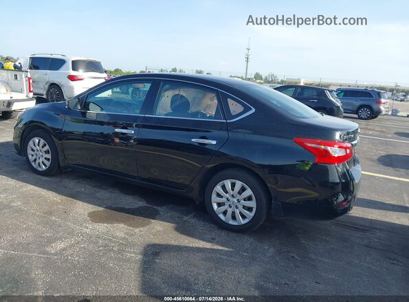 3N1AB7APXKY457848 2019 NISSAN SENTRA Black უკანა მარცხენა