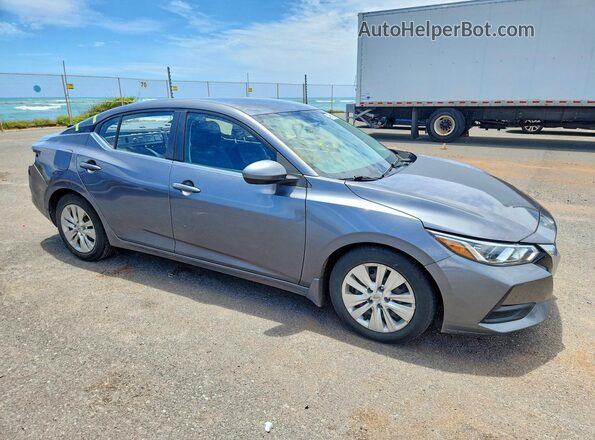 3N1AB8BV0LY309003 2020 NISSAN SENTRA Серый Передняя правая четверть