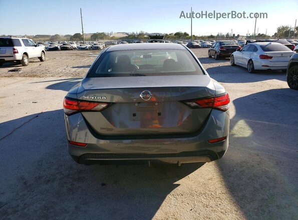 3N1AB8BV0MY232635 2021 NISSAN SENTRA Gray Հետևի տեսք