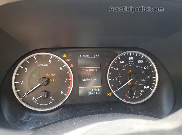 3N1AB8BV0RY246820 2024 NISSAN SENTRA Black Вид щитка приладів