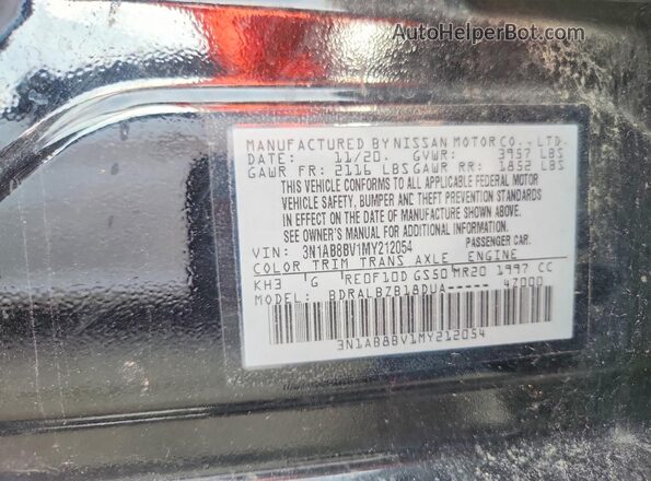 3N1AB8BV1MY212054 2021 NISSAN SENTRA Black Շարժիչի բաժամունքի տեսք