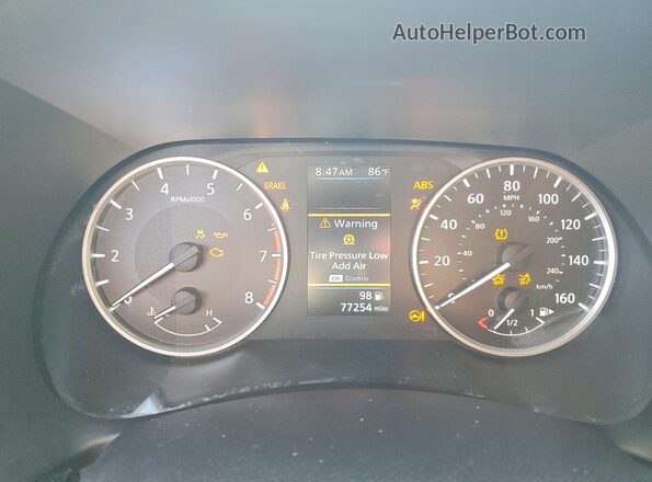 3N1AB8BV1MY285313 2021 NISSAN SENTRA Silver ხელსაწყოთა პანელის ხედი