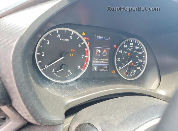 3N1AB8BV2MY242762 2021 NISSAN SENTRA Черный Вид щитка приборов