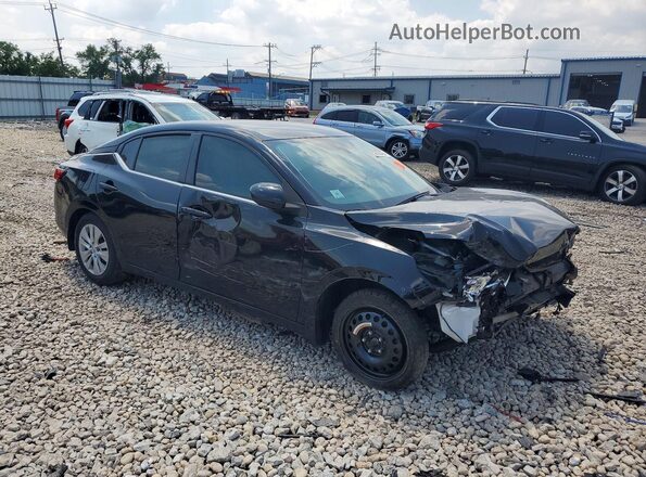 3N1AB8BV2MY242762 2021 NISSAN SENTRA Черный Передняя правая четверть