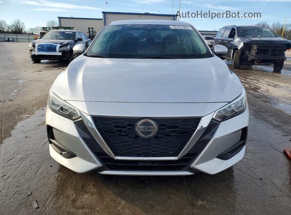 3N1AB8BV3MY257416 2021 NISSAN SENTRA Silver Front view