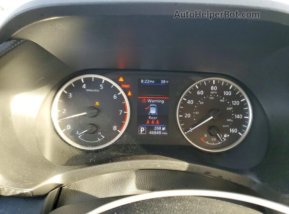 3N1AB8BV3MY257416 2021 NISSAN SENTRA Silver Instrument cluster view