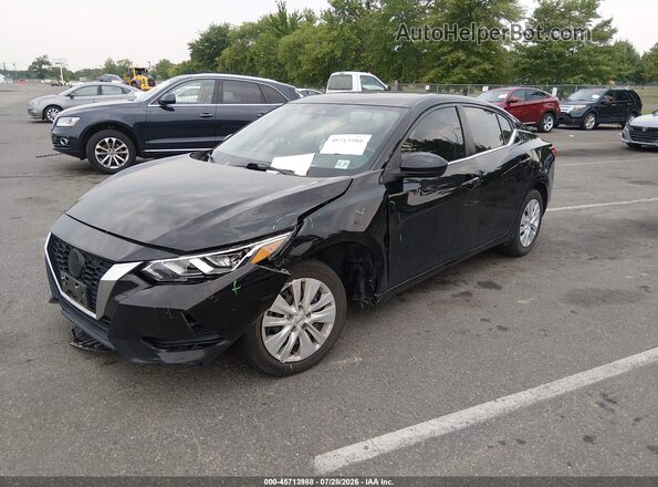 3N1AB8BV4NY309301 2022 NISSAN SENTRA Black Front left