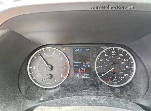 3N1AB8BV5RY261927 2024 NISSAN SENTRA Black Սարքավորումների վահանակի տեսք