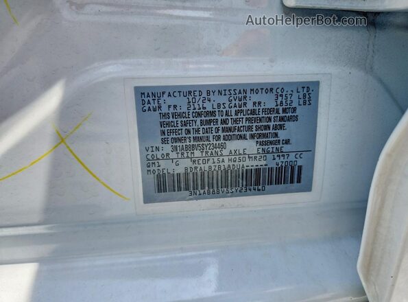 3N1AB8BV5SY234460 2025 NISSAN SENTRA White Вид підкапотного простору