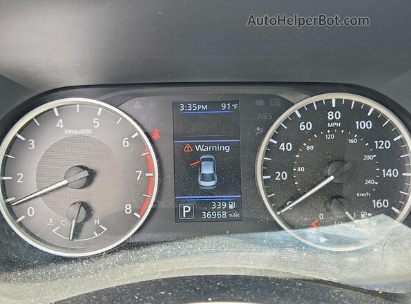 3N1AB8BV7MY261808 2021 NISSAN SENTRA Gray Вид щитка приладів