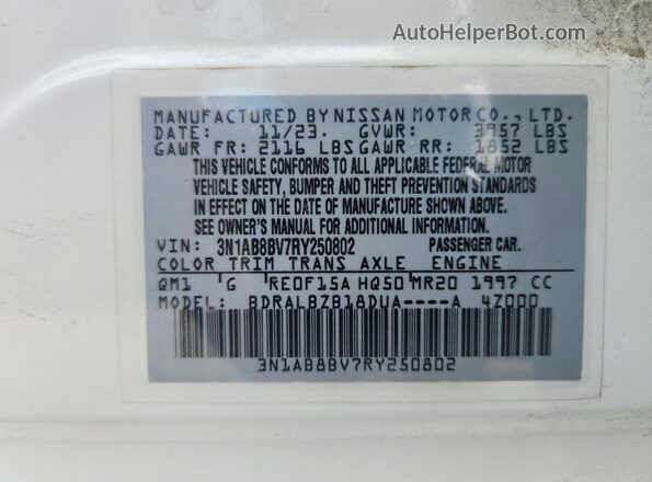 3N1AB8BV7RY250802 2024 NISSAN SENTRA White ძრავის განყოფილების ხედი