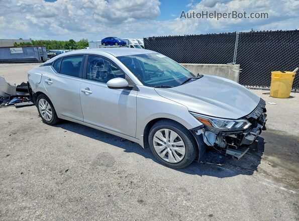 3N1AB8BV8MY264264 2021 NISSAN SENTRA Silver Front right