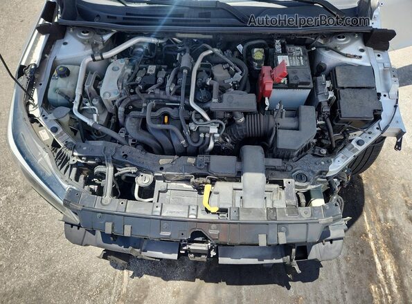 3N1AB8BV8MY264264 2021 NISSAN SENTRA Silver Rear interior view