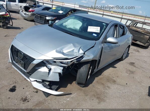 3N1AB8BV8MY274549 2021 NISSAN SENTRA Silver Vista tres cuartos delantera izquierda