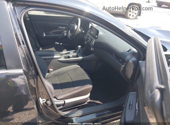 3N1AB8BV8MY309154 2021 NISSAN SENTRA Черный Вид салона спереди