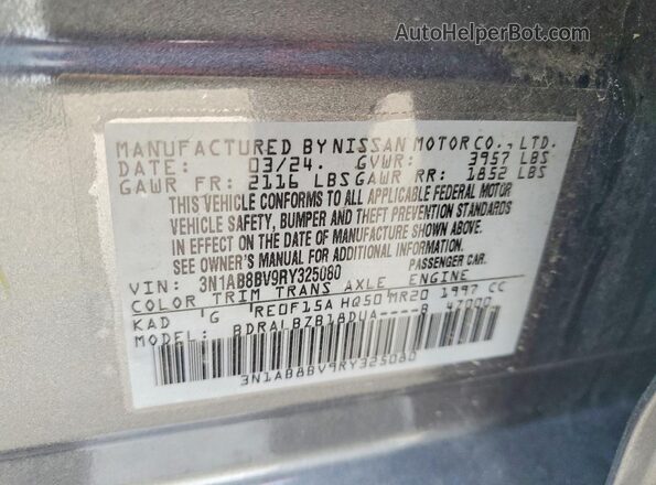 3N1AB8BV9RY325080 2024 NISSAN SENTRA Серый Вид подкапотного пространства