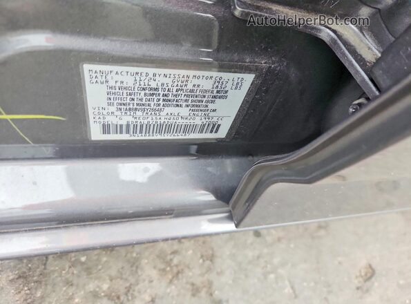 3N1AB8BV9SY266487 2025 NISSAN SENTRA Gray Вид підкапотного простору