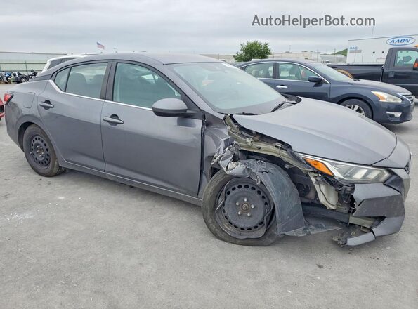 3N1AB8BVXMY210383 2021 NISSAN SENTRA Silver Przód prawy