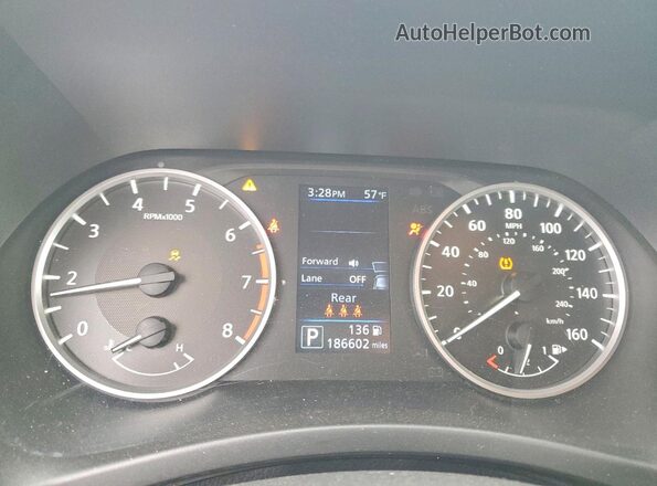 3N1AB8BVXMY210383 2021 NISSAN SENTRA Silver Widok zestawu wskaźników