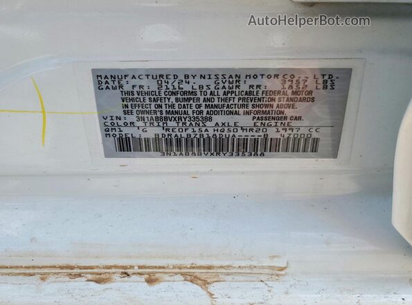3N1AB8BVXRY335388 2024 NISSAN SENTRA Белый Вид подкапотного пространства
