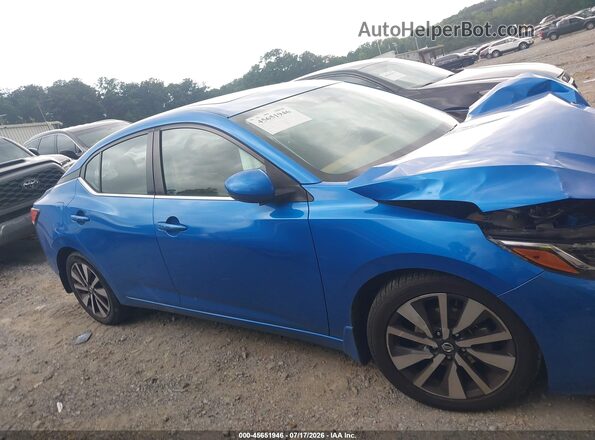 3N1AB8CV0LY207585 2020 NISSAN SENTRA Blue Widok wnętrza z tyłu