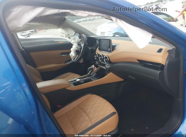 3N1AB8CV0LY207585 2020 NISSAN SENTRA Blue Widok wnętrza z przodu