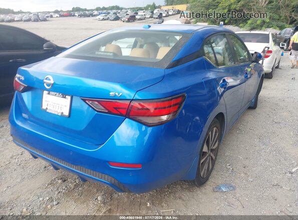 3N1AB8CV0LY207585 2020 NISSAN SENTRA Blue Tył prawy