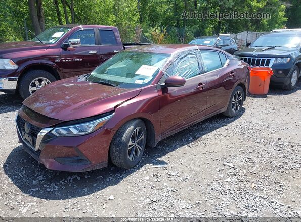 3N1AB8CV0LY224161 2020 NISSAN SENTRA Burgundy Front left