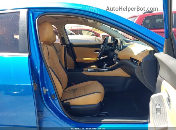 3N1AB8CV0LY227321 2020 NISSAN SENTRA Blue Widok wnętrza z przodu