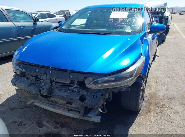 3N1AB8CV0LY227321 2020 NISSAN SENTRA Blue Widok wnętrza z tyłu