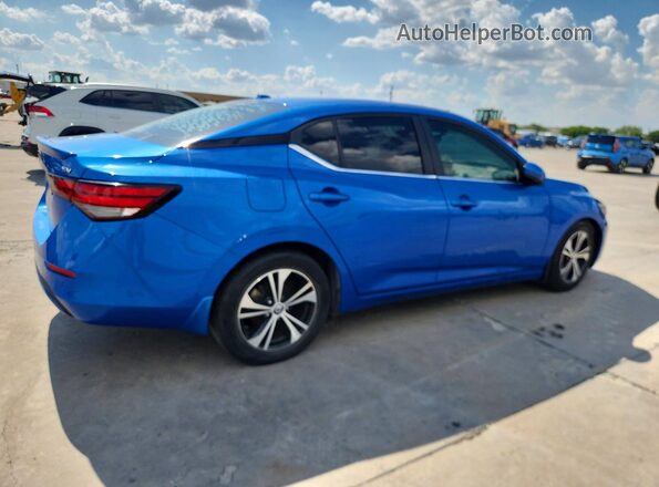 3N1AB8CV0LY249223 2020 NISSAN SENTRA Blue Задня права чверть