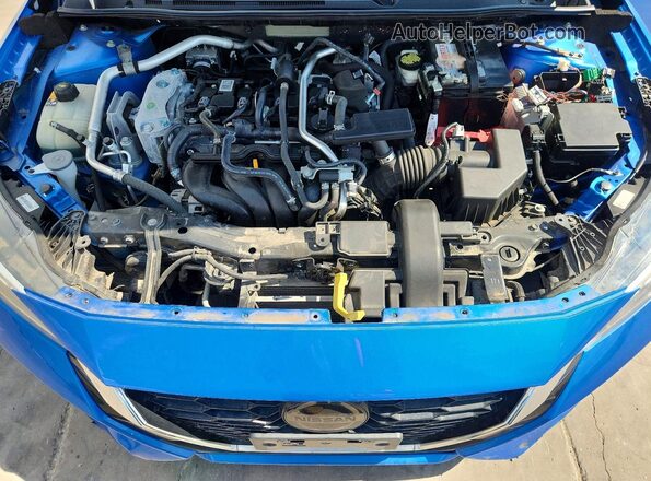 3N1AB8CV0LY249223 2020 NISSAN SENTRA Blue Вид задньої частини салону