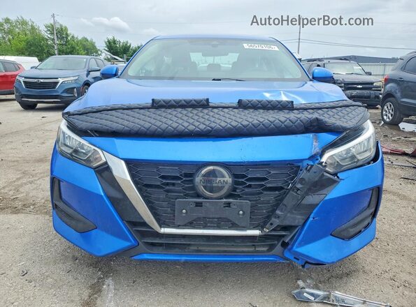 3N1AB8CV0MY215655 2021 NISSAN SENTRA Blue წინა ხედი