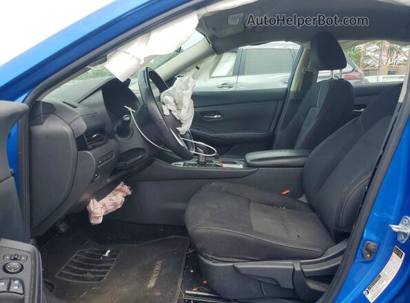3N1AB8CV0MY215655 2021 NISSAN SENTRA Blue წინა სალონის ხედი