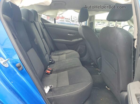3N1AB8CV0MY215655 2021 NISSAN SENTRA Blue უკანა სავარძლების ხედი