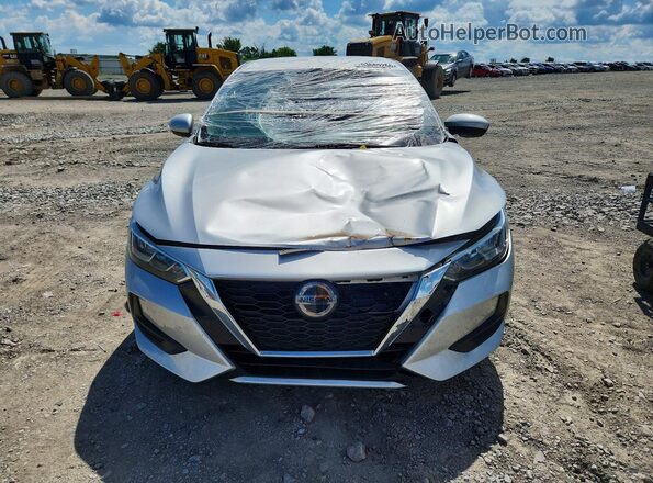 3N1AB8CV0MY217244 2021 NISSAN SENTRA Серебряный Вид спереди
