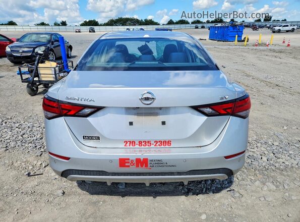 3N1AB8CV0MY217244 2021 NISSAN SENTRA Серебряный Вид сзади