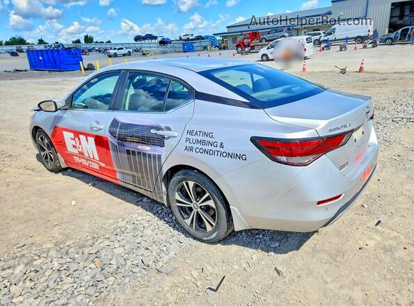 3N1AB8CV0MY217244 2021 NISSAN SENTRA Серебряный Задняя левая четверть