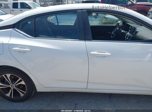3N1AB8CV0MY283082 2021 NISSAN SENTRA White Vista interior trasera