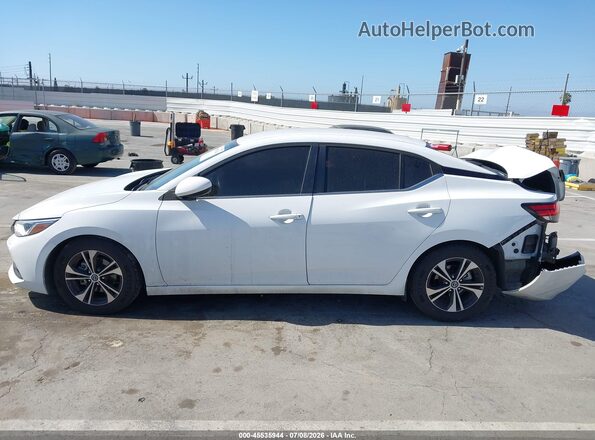 3N1AB8CV0MY317361 2021 NISSAN SENTRA White Widok wnętrza 360 stopni