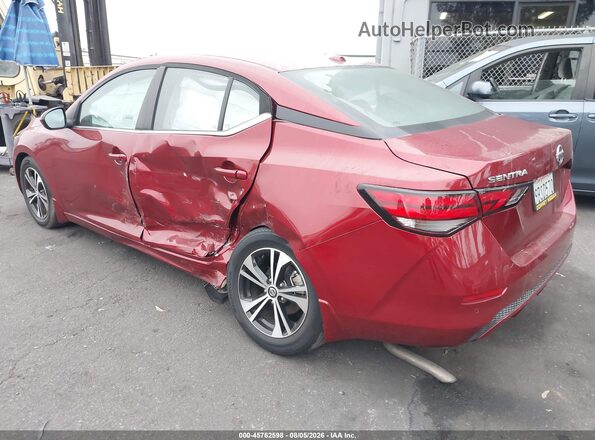 3N1AB8CV0NY269801 2022 NISSAN SENTRA Red Trasero izquierdo