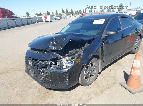 3N1AB8CV0RY228204 2024 NISSAN SENTRA Черный Передняя левая четверть