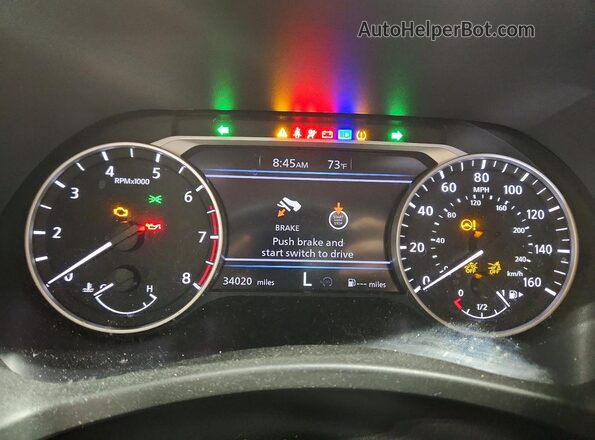 3N1AB8CV0RY258870 2024 NISSAN SENTRA Gray ხელსაწყოთა პანელის ხედი