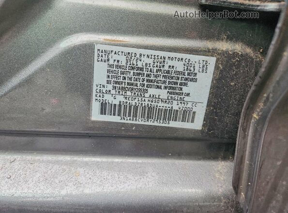 3N1AB8CV0RY295305 2024 NISSAN SENTRA Gray Engine compartment view