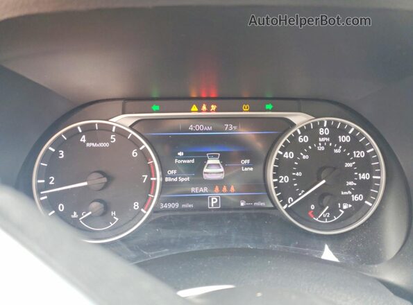 3N1AB8CV0RY307954 2024 NISSAN SENTRA Бордовый Вид щитка приборов