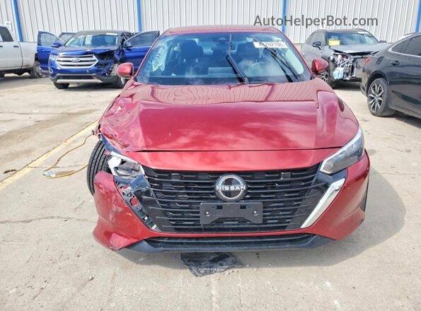 3N1AB8CV0RY307954 2024 NISSAN SENTRA Бордовый Вид спереди