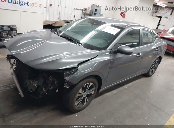 3N1AB8CV0RY332028 2024 NISSAN SENTRA Gray Առջևի ձախ երեք քառորդ տեսարան