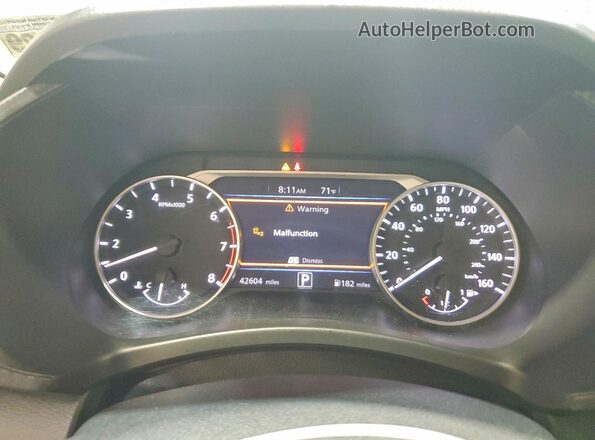 3N1AB8CV0RY350495 2024 NISSAN SENTRA White Widok zestawu wskaźników