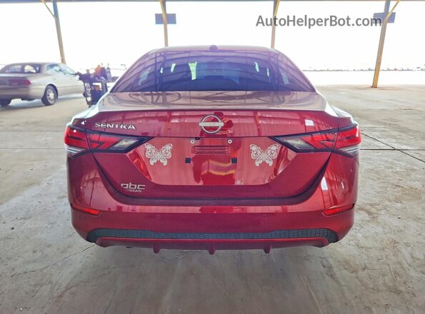 3N1AB8CV0SY238138 2025 NISSAN SENTRA Burgundy უკანა ხედი