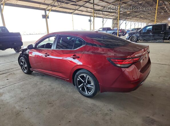 3N1AB8CV0SY238138 2025 NISSAN SENTRA Burgundy უკანა მარცხენა